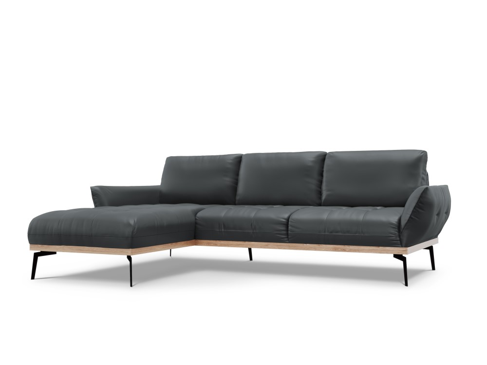 Nix Genuine Leather Left Corner Sofa, Images Of Corner Sofas In Living Room